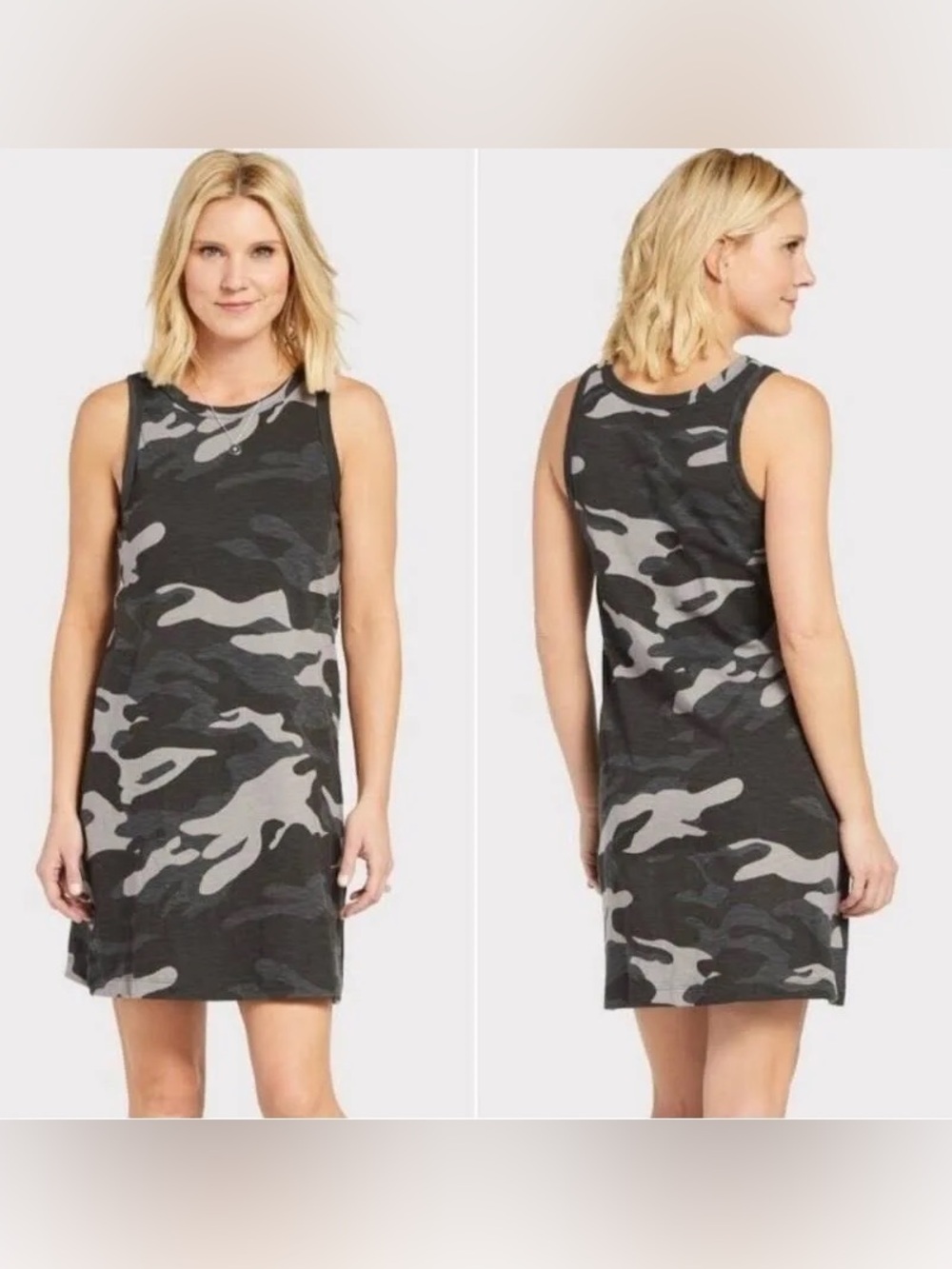 Peyton Jensen Camouflage Tank Sleeveless Dress